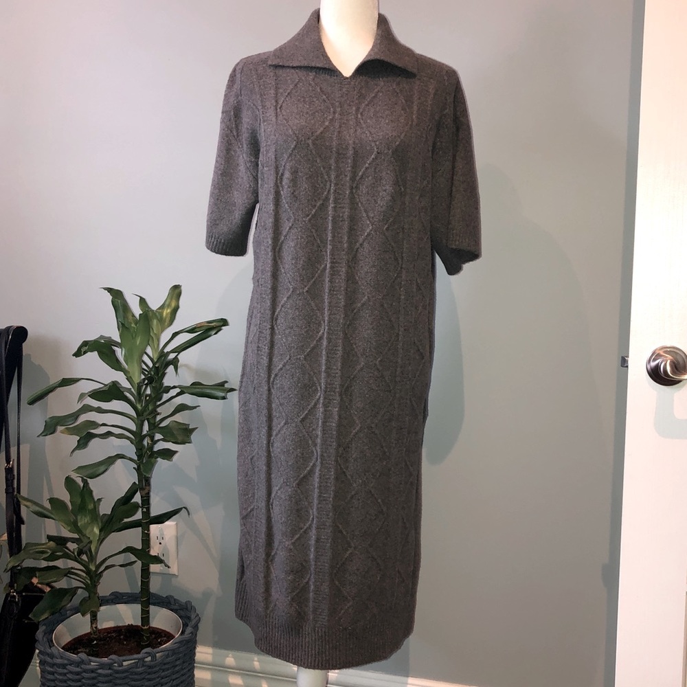 Short Sleeve Sweater Dress